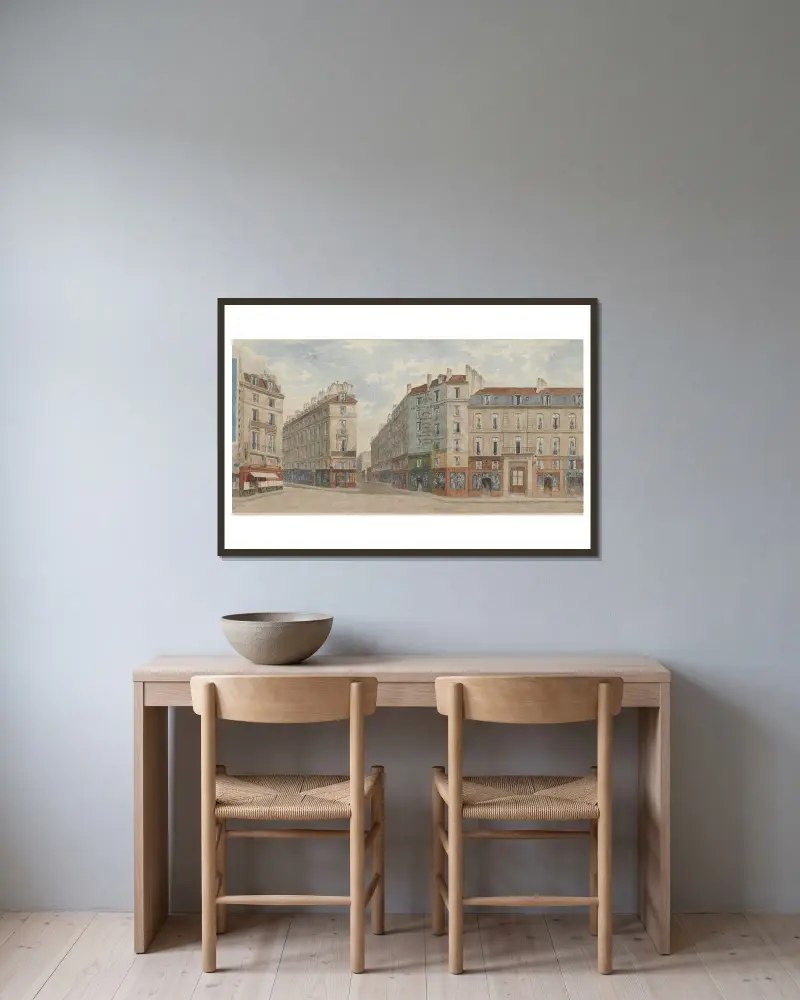 Numéros 15 à 21 rue Coquillière, 1er arrondissement av Jules Gaildrau inramad på en vägg