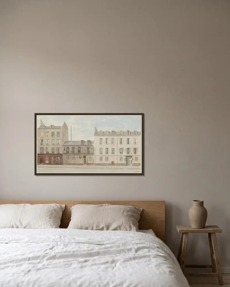Numéros 6 à 10 rue des Poitevins, 6ème arrondissement av Jules Gaildrau inramad på en vägg