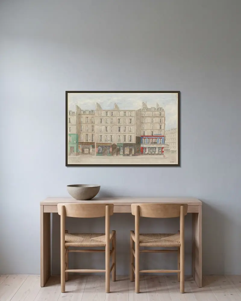 Rue Beaubourg Nº15 à 19, 4ème arrondissement av Jules Gaildrau inramad på en vägg