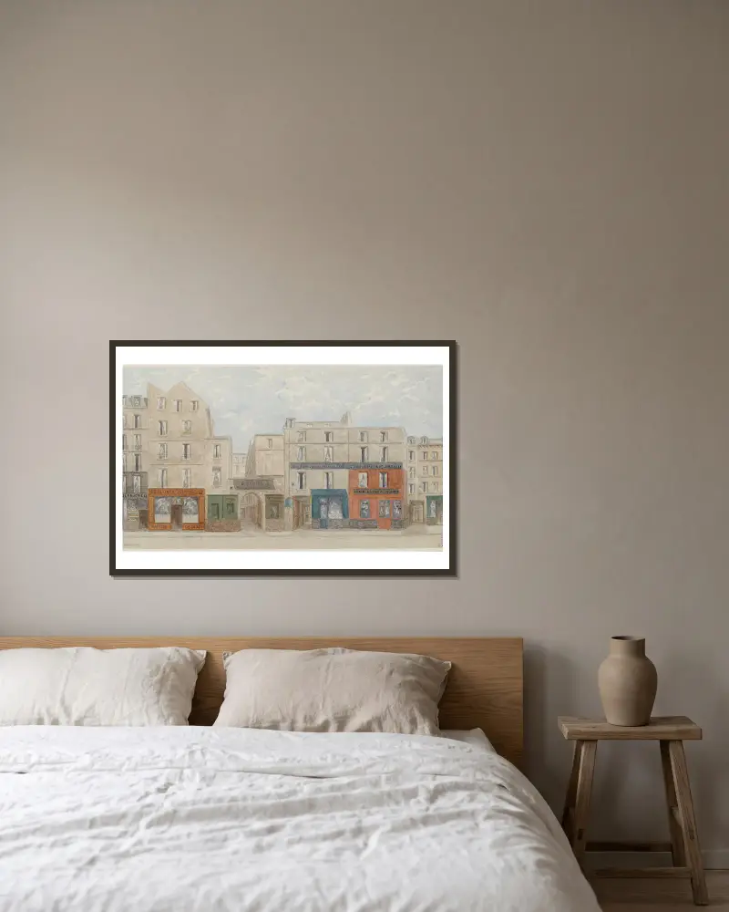 Rue Beaubourg nº38 à 44, 3ème arrondissement av Jules Gaildrau inramad på en vägg