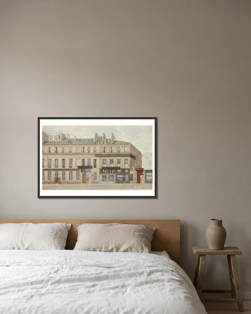 Rue Thévenot nº10 et 12 (actuelle rue Réaumur), 3ème arrondissement av Jules Gaildrau inramad på en vägg