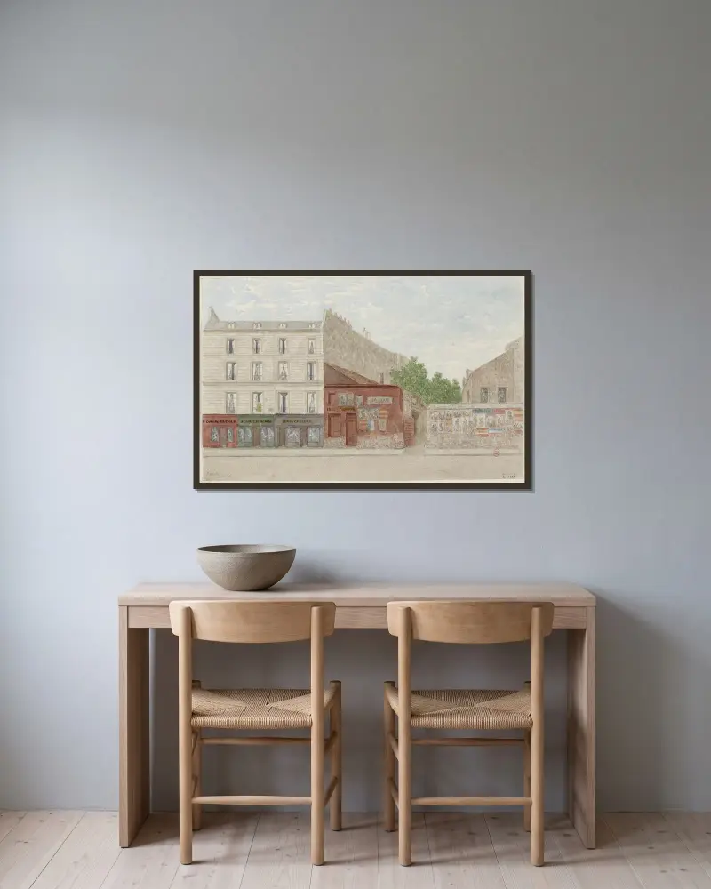 Rue Vaneau nº63 et 65, 7ème arrondissement av Jules Gaildrau inramad på en vägg