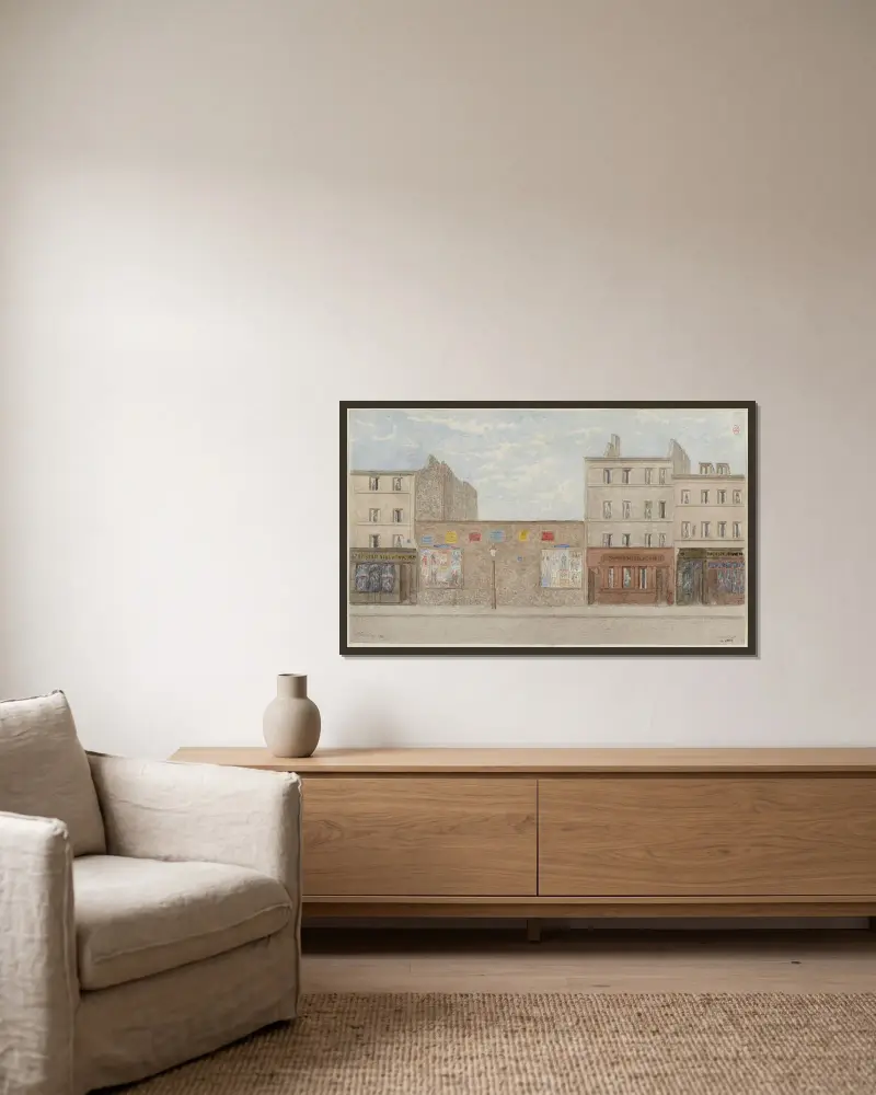 Rue Vaneau Nº67 à 73, 7ème arrondissement av Jules Gaildrau inramad på en vägg