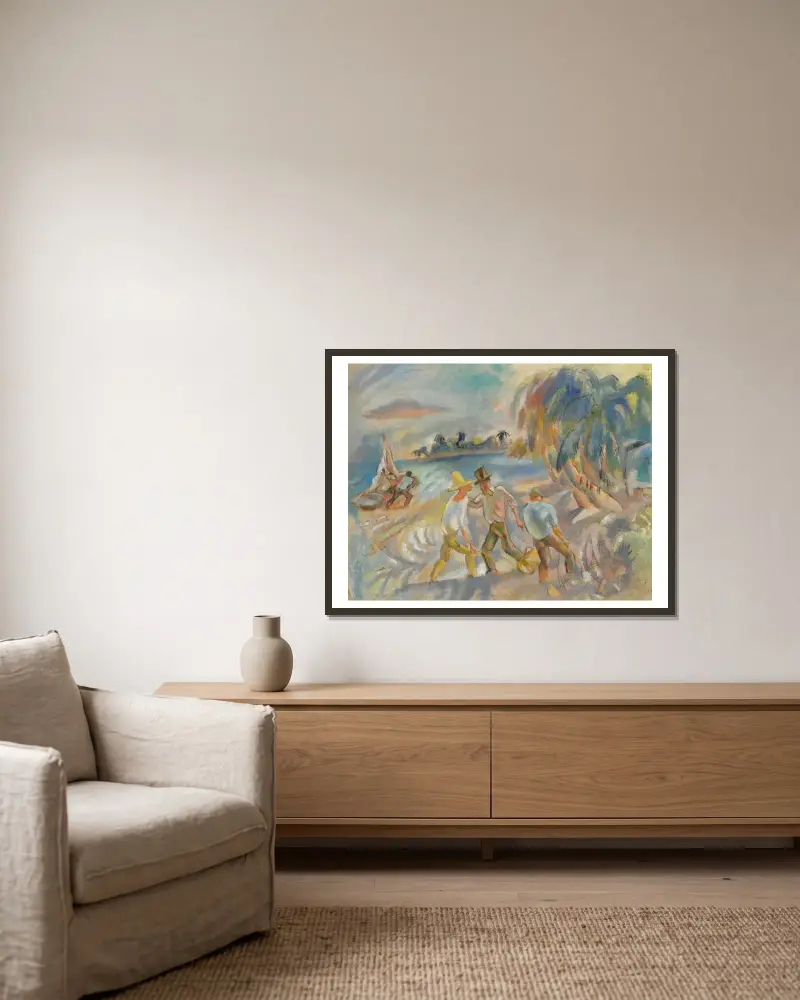 Rozbójnicy, Jules Pascin w ramie na ścianie
