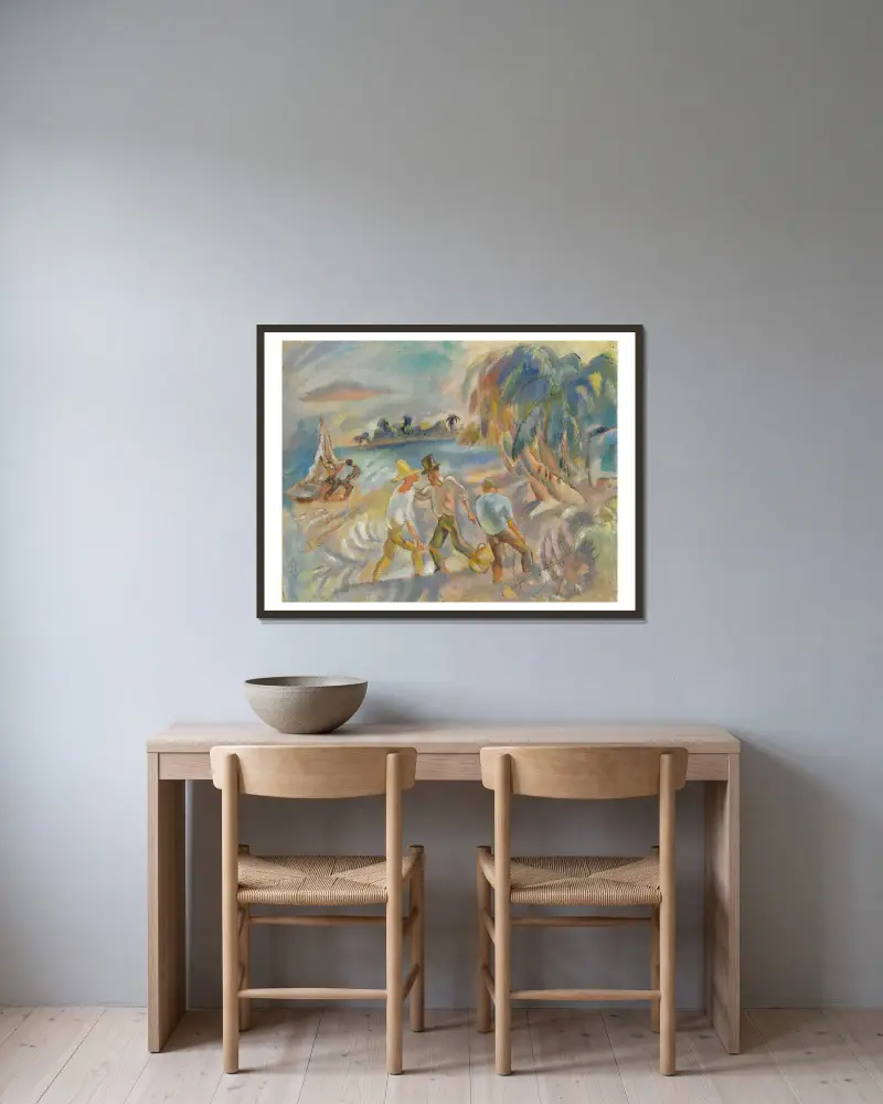 Rozbójnicy, Jules Pascin w ramie na ścianie