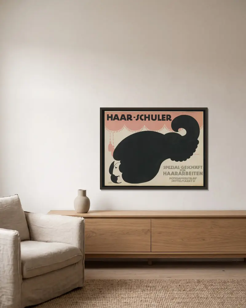 Haar-Schuler, Julius Klinger v rámu na stěně