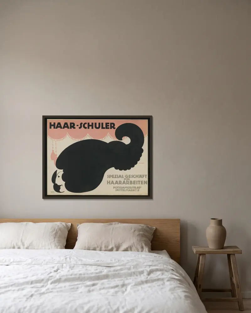 Haar-Schuler, Julius Klinger v rámu na stěně