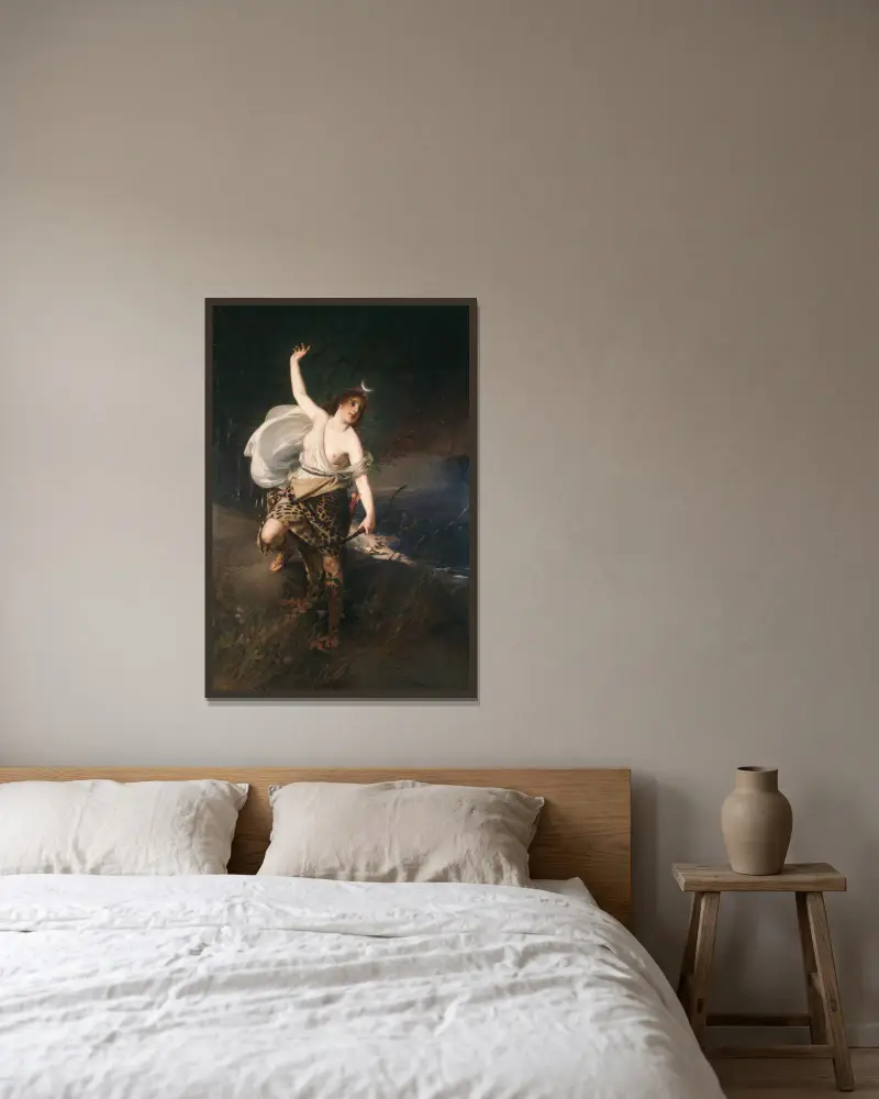 Diana, Julius Kronberg v rámu na stěně