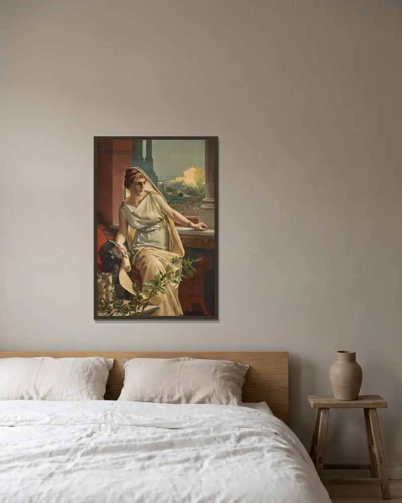 Hypatia, Julius Kronberg v rámu na stěně