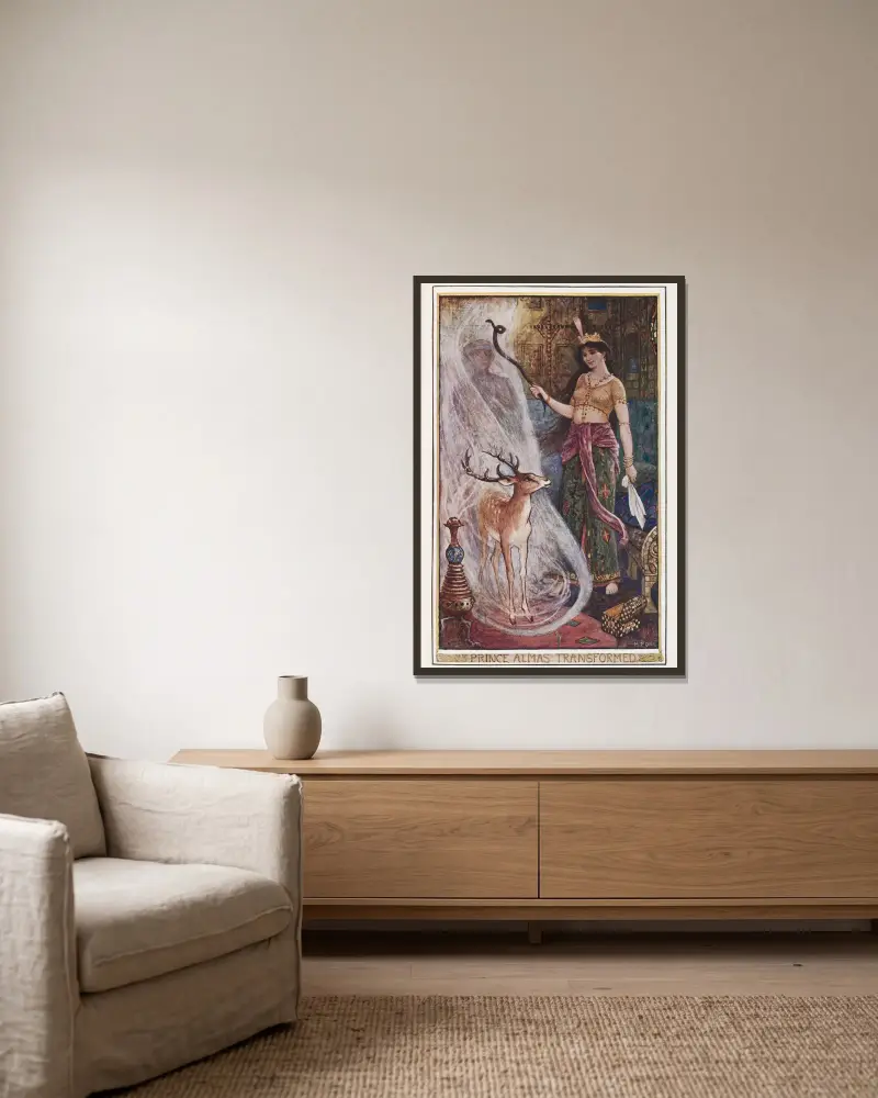 Prinz Almas Verwandlung von Henry Justice Ford gerahmt an einer Wand