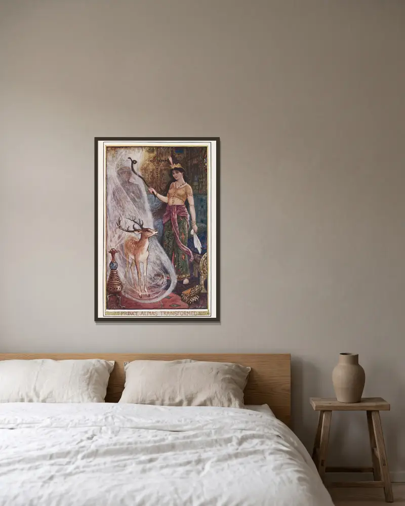 Prinz Almas Verwandlung von Henry Justice Ford gerahmt an einer Wand