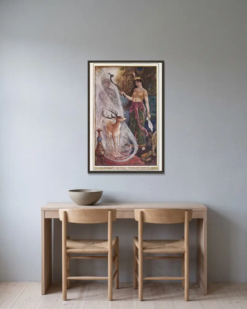 Prinz Almas Verwandlung von Henry Justice Ford gerahmt an einer Wand