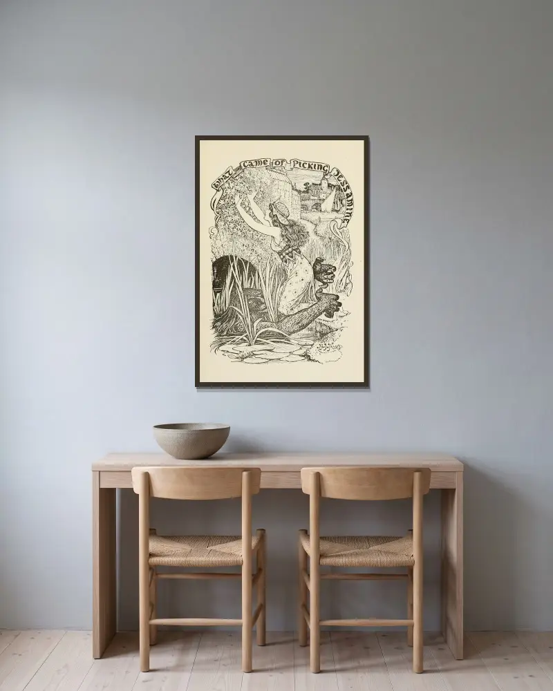Was aus dem Pflücken von Jasmin wurde von Henry Justice Ford gerahmt an einer Wand