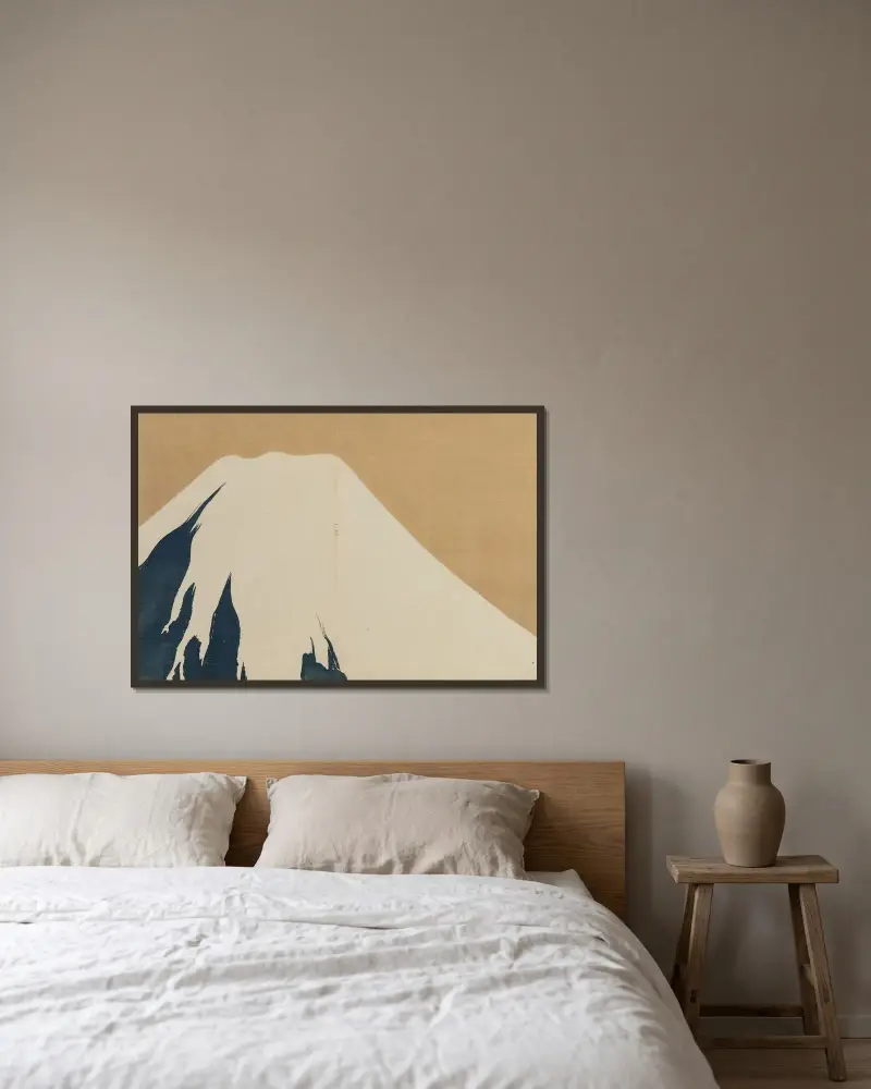 Mount Fuji (Fuji) av Kamisaka Sekka inramad på en vägg