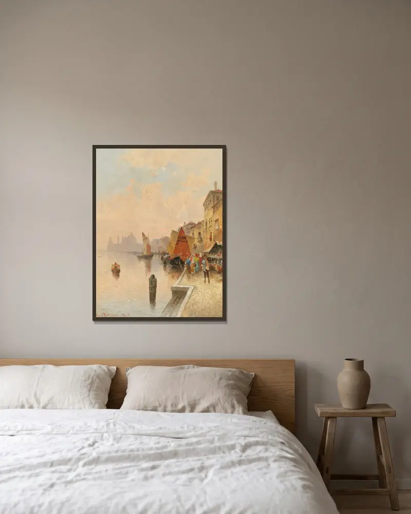 La Giudecca, Venedig von Karl Kaufmann gerahmt an einer Wand