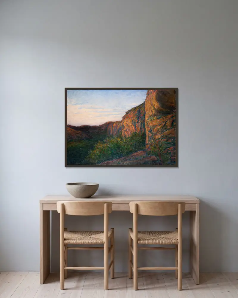 Die Lichtung von Karl Nordström gerahmt an einer Wand