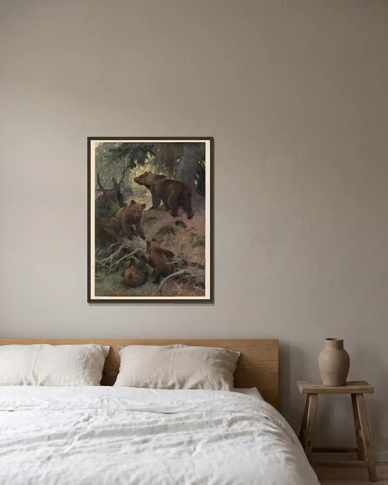 Bjørn von Karl Wagner gerahmt an einer Wand