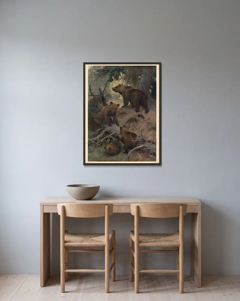 Bjørn von Karl Wagner gerahmt an einer Wand