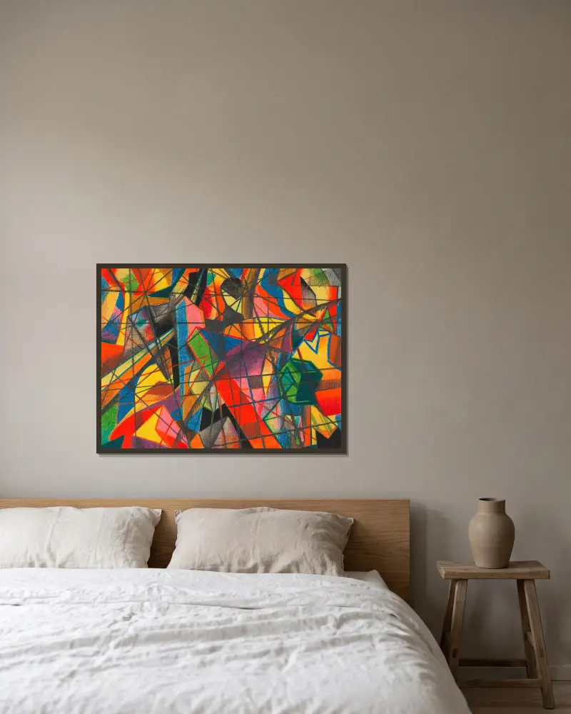 Deformation I von Karl Wiener gerahmt an einer Wand
