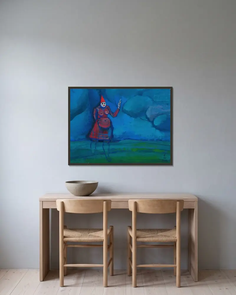 Spöke av Karl Wiener inramad på en vägg