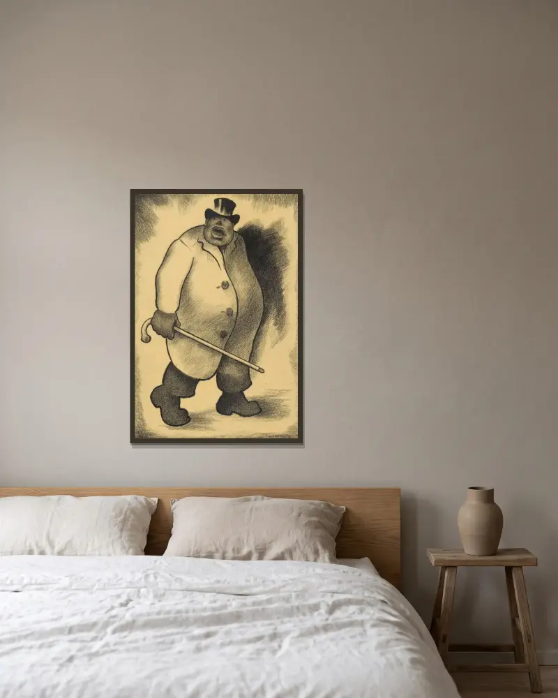 Hausherr av Karl Wiener inramad på en vägg