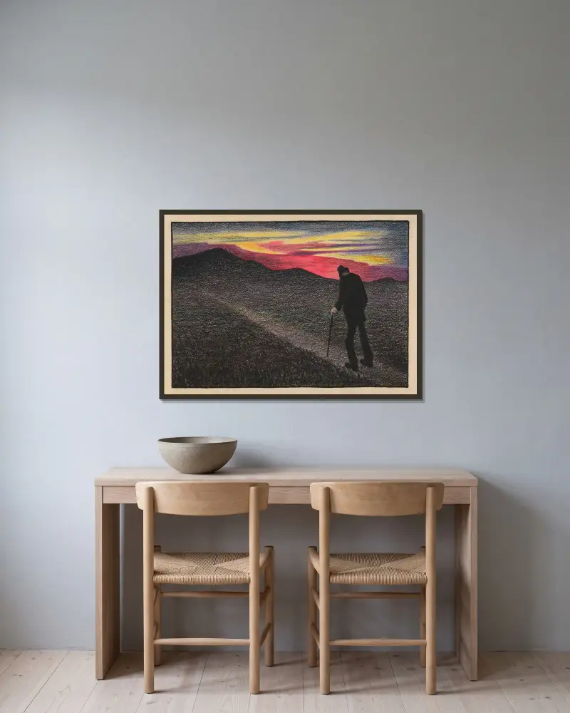 Herbst av Karl Wiener inramad på en vägg