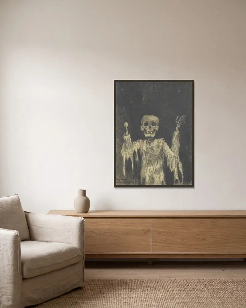 Ohne Titel; aus; ‚Die 150 Blätter‘ XXXV von Karl Wiener gerahmt an einer Wand