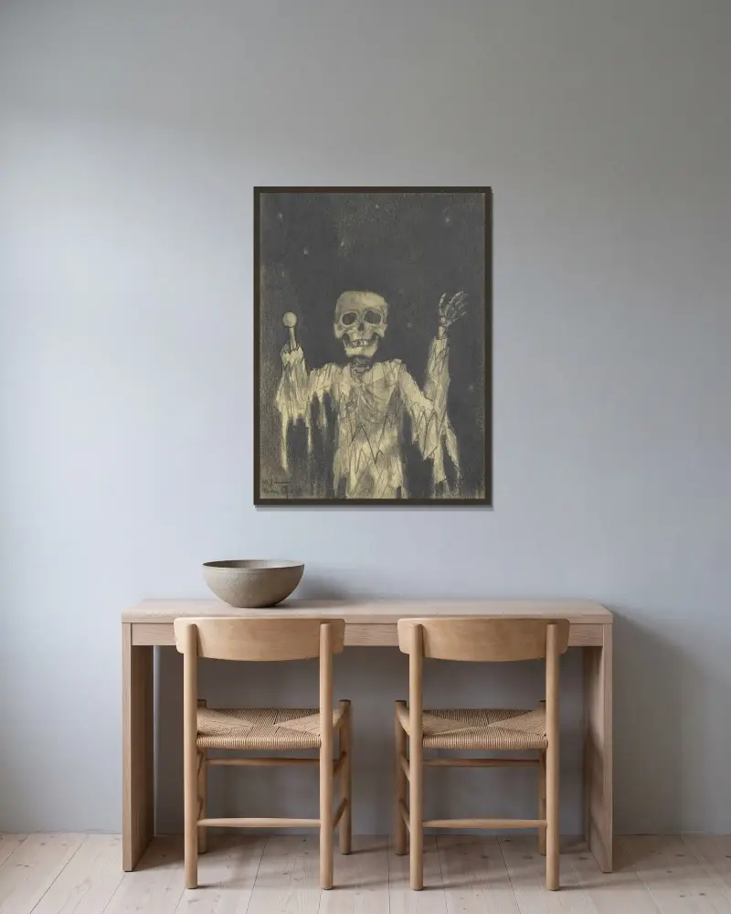 Ohne Titel; aus; ‚Die 150 Blätter‘ XXXV von Karl Wiener gerahmt an einer Wand