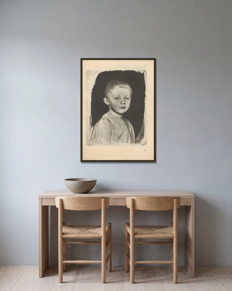 Hans Kollwitz, Käthe Kollwitz w ramie na ścianie