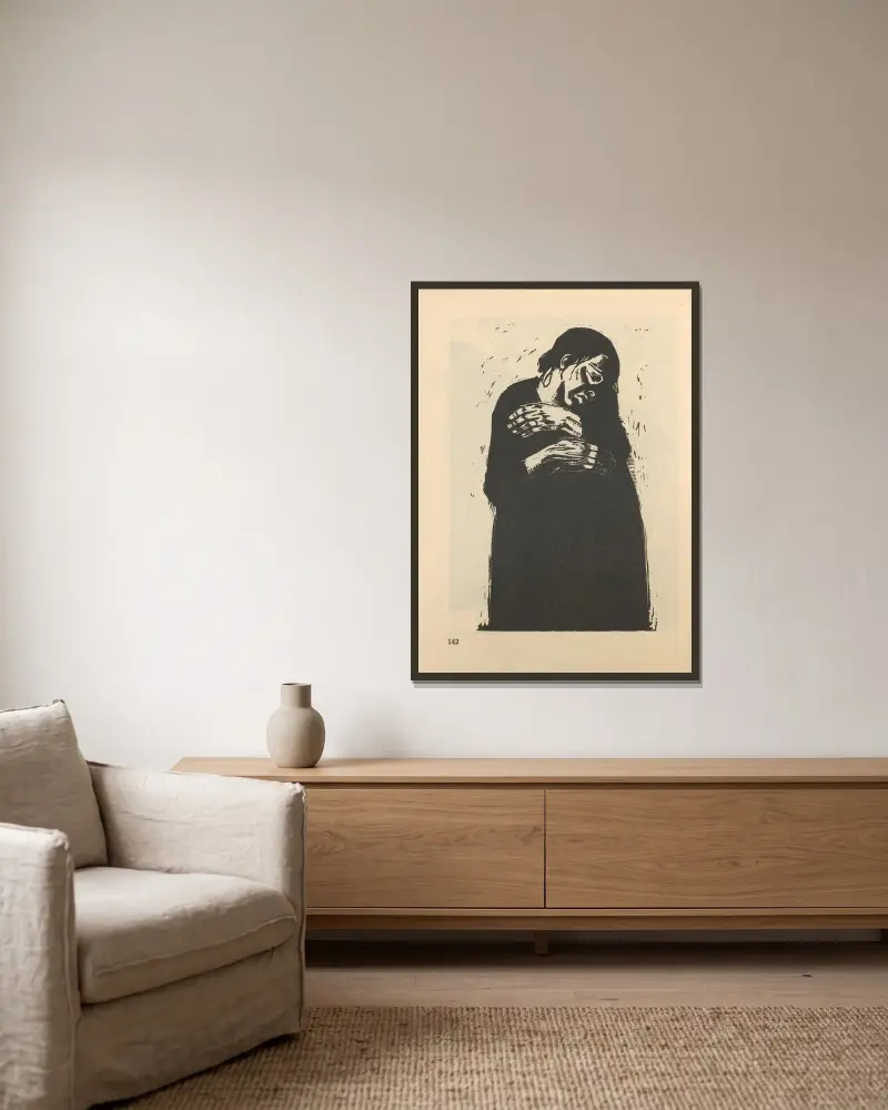 Wojna, 1925 – Nr. 13, Käthe Kollwitz w ramie na ścianie
