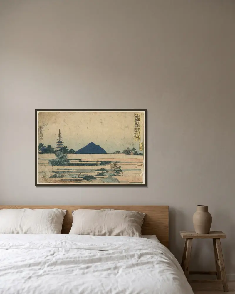 Chiryū von Katsushika Hokusai gerahmt an einer Wand