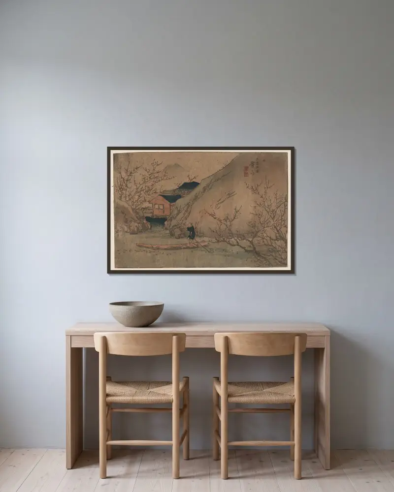 Uryō tōgen von Keisai Eisen gerahmt an einer Wand