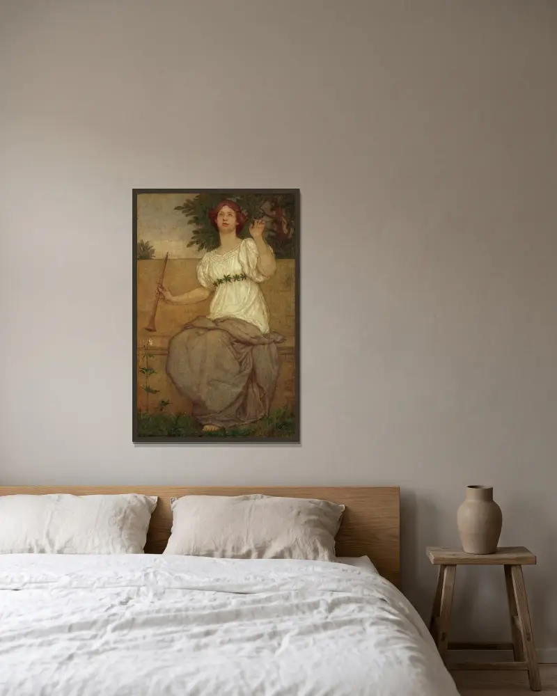 Bird Song von Kenyon Cox gerahmt an einer Wand