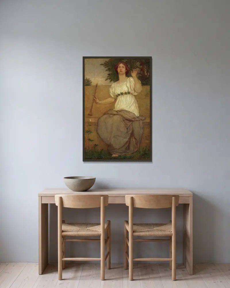 Bird Song von Kenyon Cox gerahmt an einer Wand