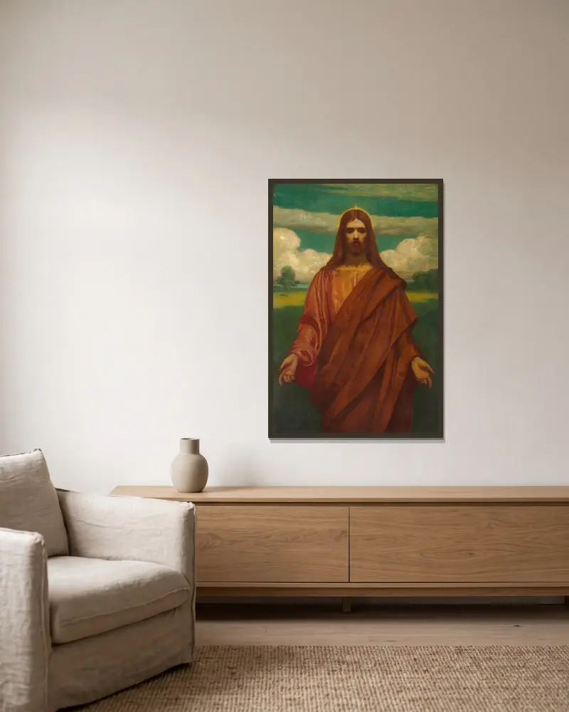Christ von Kenyon Cox gerahmt an einer Wand