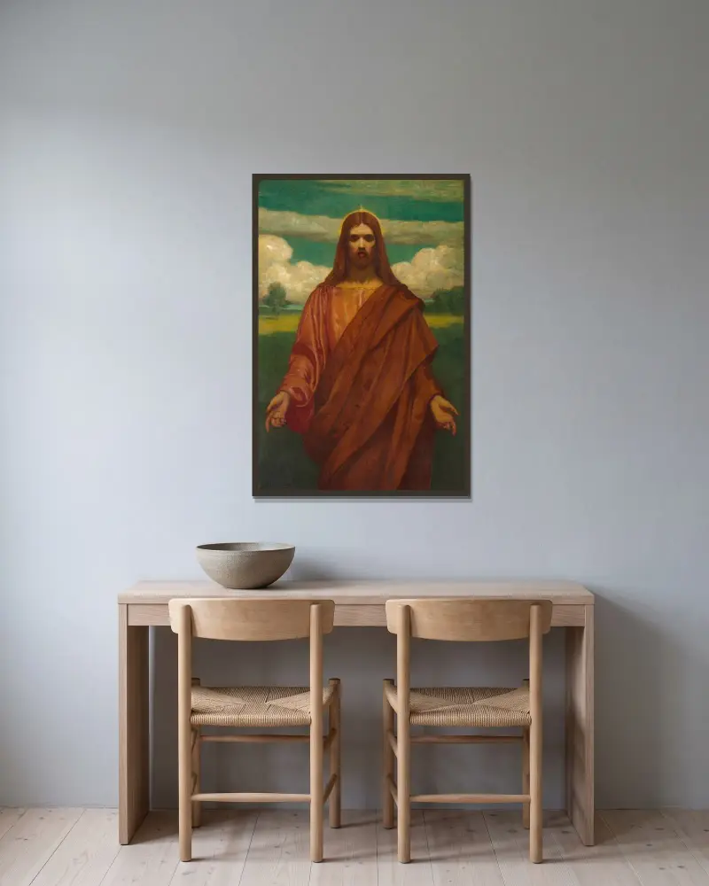 Christ von Kenyon Cox gerahmt an einer Wand