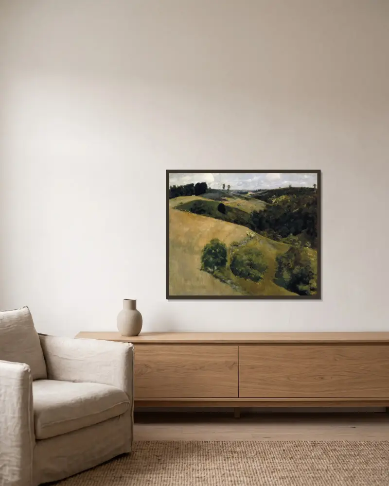 Flying Shadows von Kenyon Cox gerahmt an einer Wand