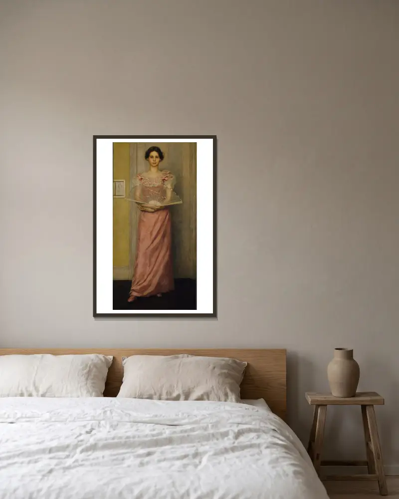 Louise Howland King (Mrs. Kenyon Cox) von Kenyon Cox gerahmt an einer Wand