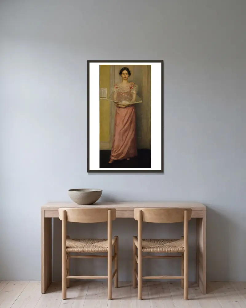 Louise Howland King (Mrs. Kenyon Cox) von Kenyon Cox gerahmt an einer Wand
