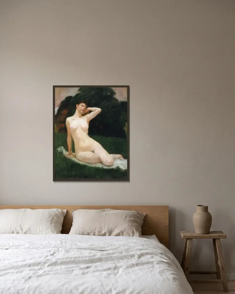 Study for Evening von Kenyon Cox gerahmt an einer Wand