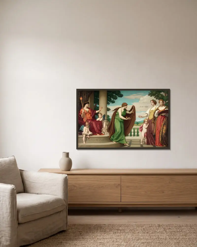 Tradition von Kenyon Cox gerahmt an einer Wand