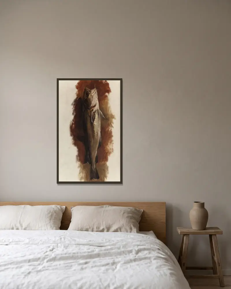 Trout von Kenyon Cox gerahmt an einer Wand