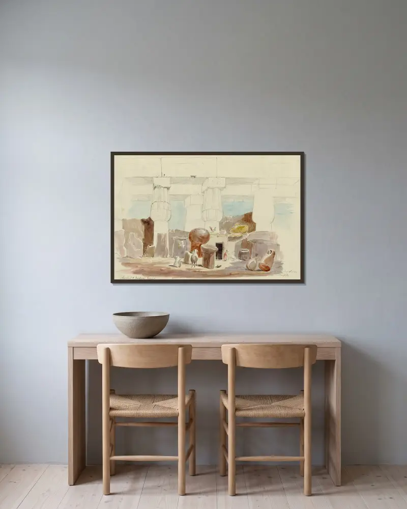 Altes und modernes Ägypten von Miner Kilbourne Kellogg gerahmt an einer Wand