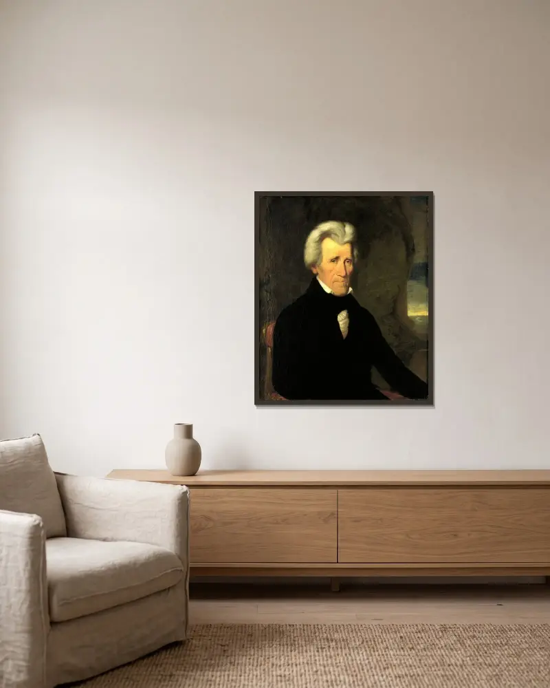 Andrew Jackson von Miner Kilbourne Kellogg gerahmt an einer Wand