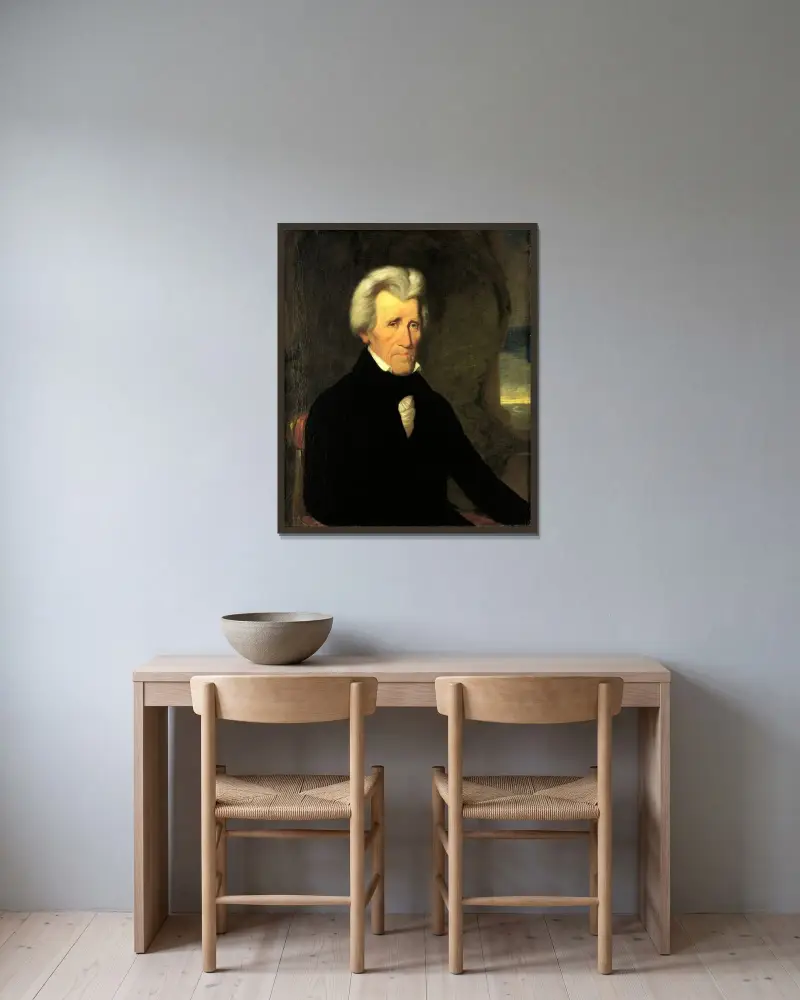 Andrew Jackson von Miner Kilbourne Kellogg gerahmt an einer Wand