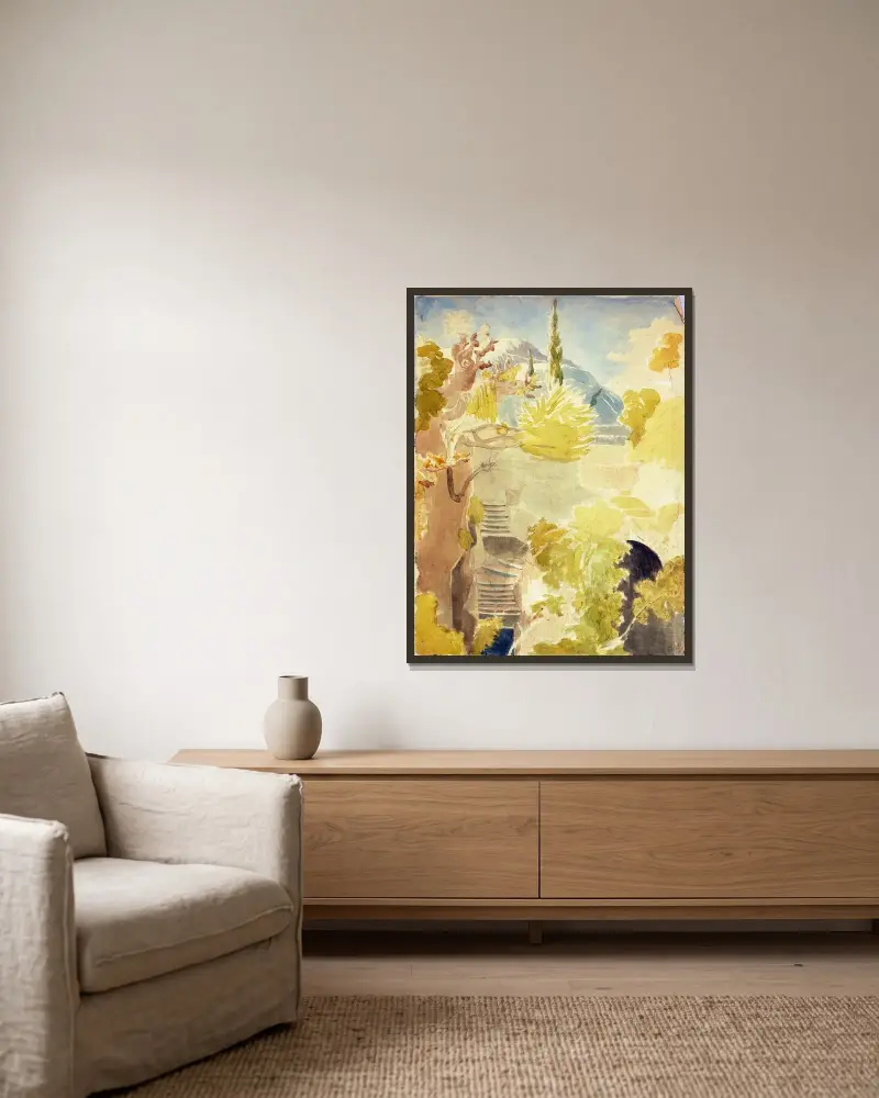 Grab des Vergil, Neapel von Miner Kilbourne Kellogg gerahmt an einer Wand