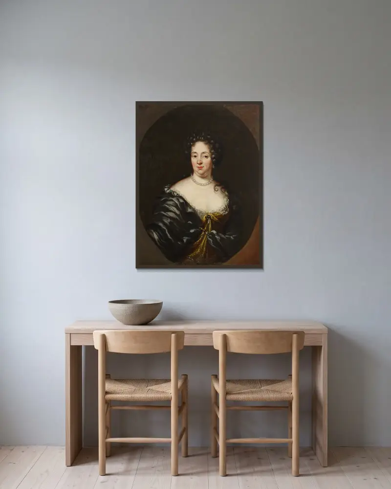 En medlem av familjen Jennings av David Klöcker Ehrenstrahl inramad på en vägg