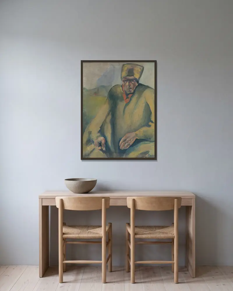 Agitátor, Konštantín Bauer v rámu na stěně