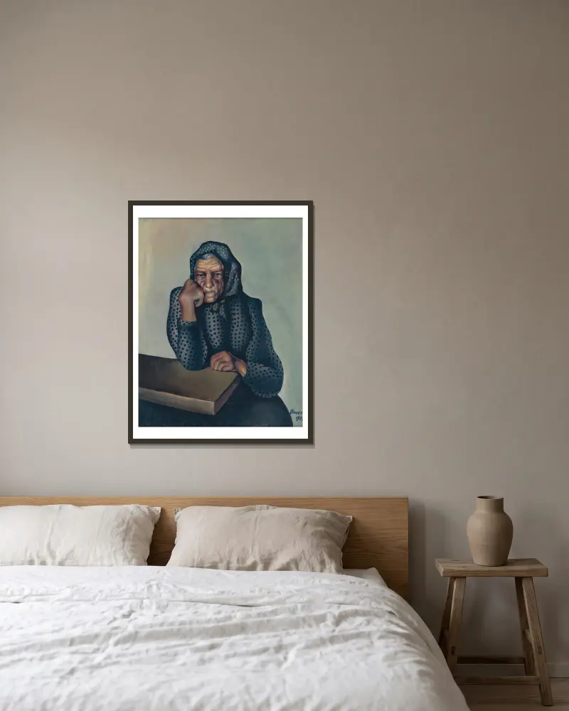 Starost, Konštantín Bauer v rámu na stěně