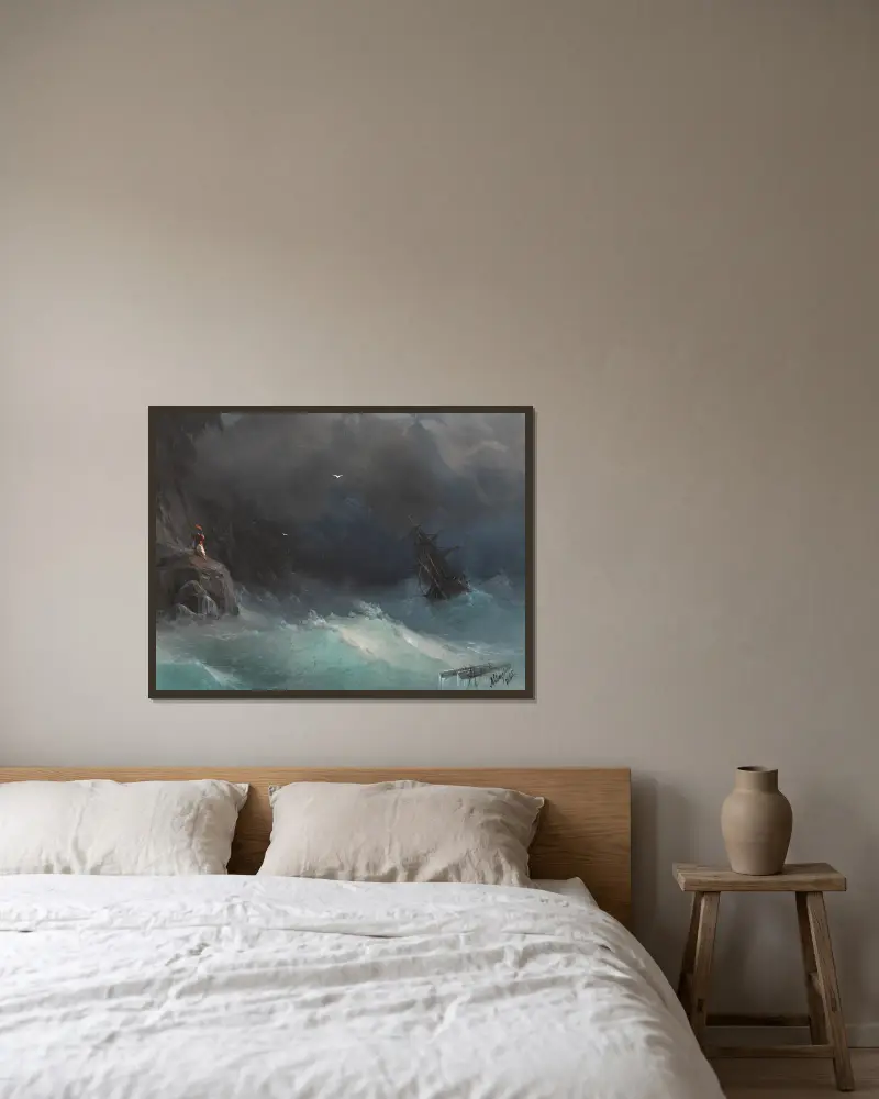 Mraky, Ivan Konstantinovich Aivazovsky v rámu na stěně